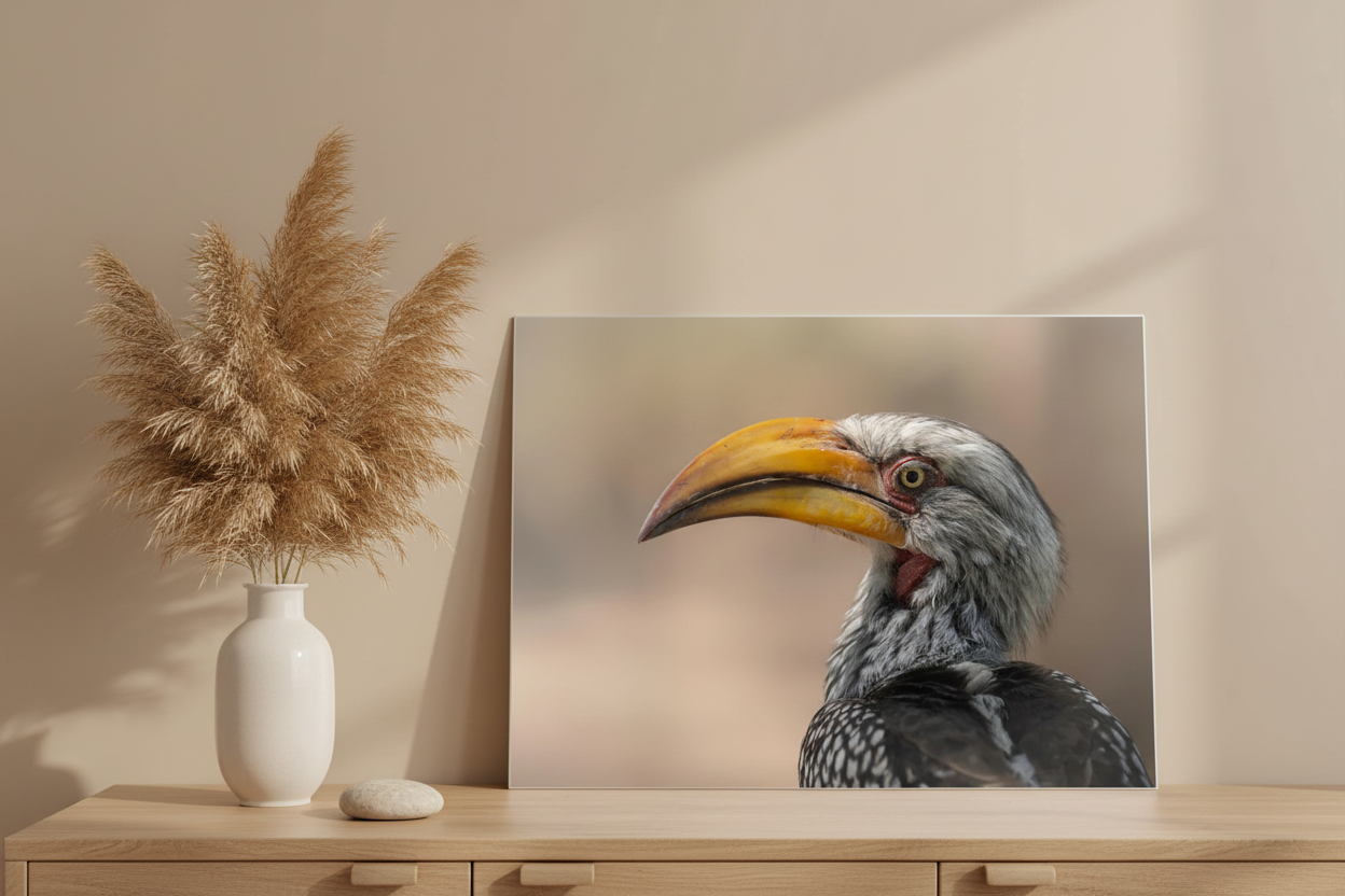 Profil doré — Tableau aluminium ambiance