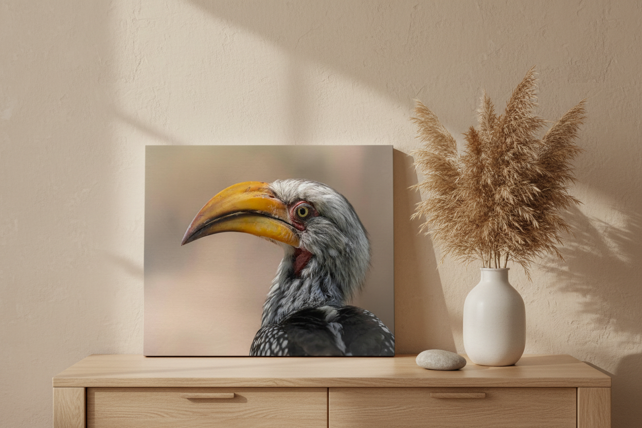 Profil doré — Toile premium ambiance