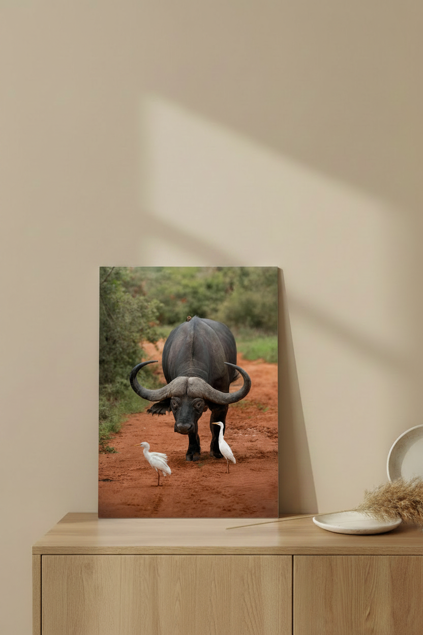 Visuel tableau aluminium portrait sans bord blanc - Puissance tranquille
